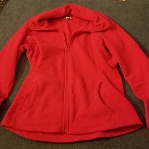 Pink Fleece Zip-up Jacket